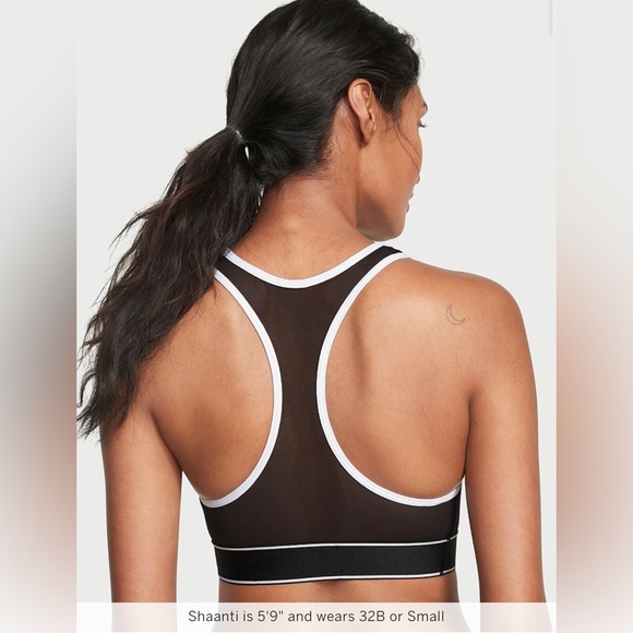 🆕 VICTORIA'S SECRET VS PLAYER SPORTS BRA Black XL 16-18 38D 40B 40C - Picture 2 of 14